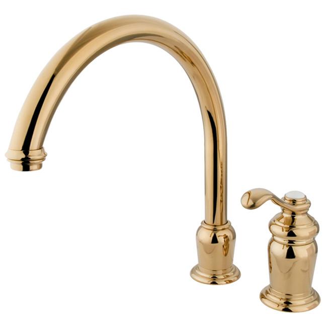 Kingston Brass Polished Brass Templeton High Spout Kitchen Faucet KS7822TLLS