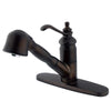 Kingston Oil Rubbed Bronze Templeton Pull-Out Sprayer Kitchen Faucet KS7895TL