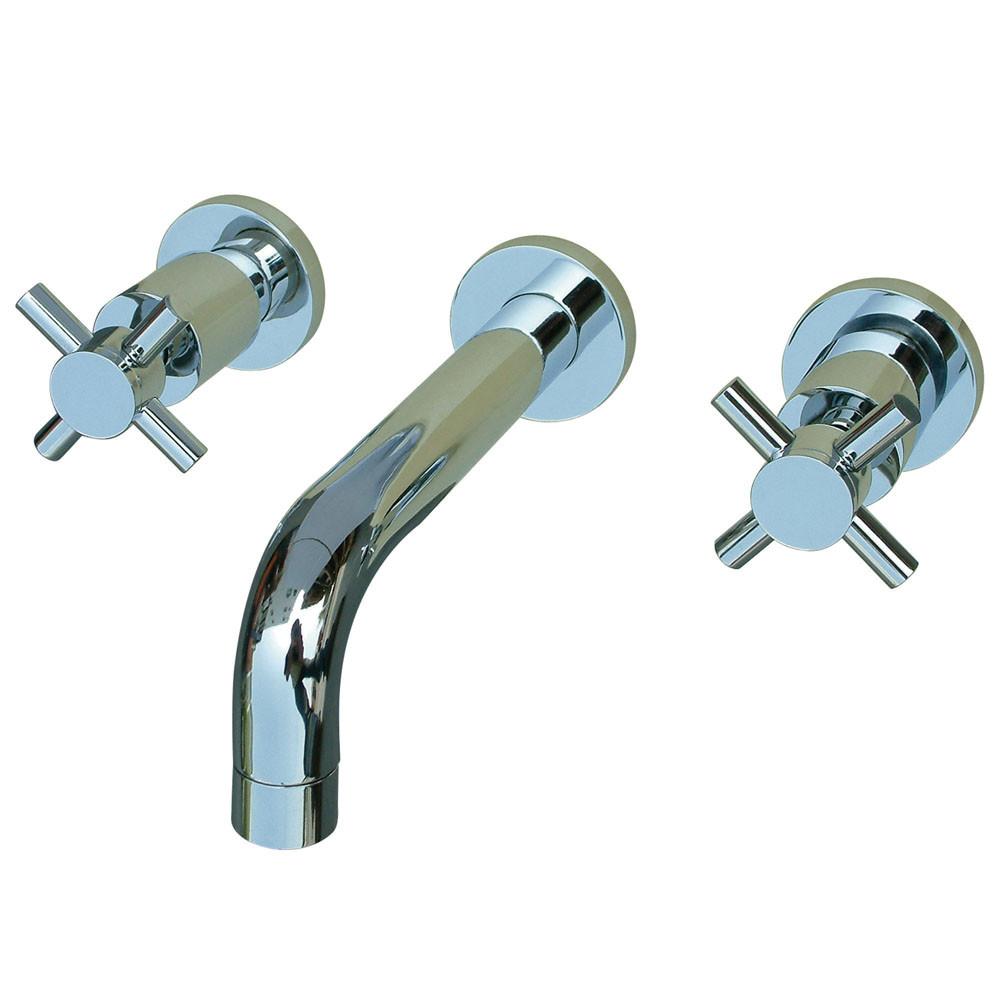 Kingston Brass Concord Chrome Two Handle Wall-Mount Vessel Sink Faucet KS8121DX