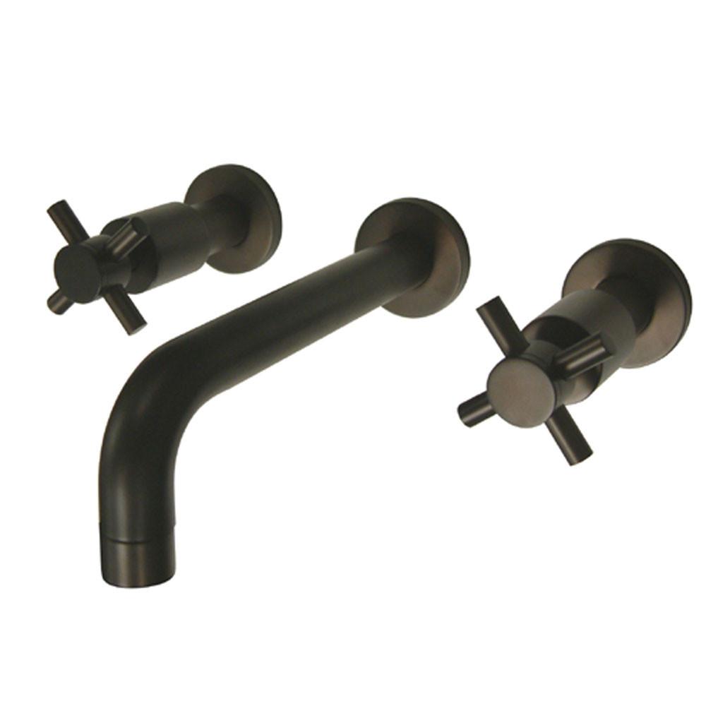 Concord Oil Rubbed Bronze Two Handle Wall Mount Vessel Sink Faucet KS8125DX