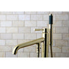 Concord Polished Brass Pillar Roman tub filler faucet w/Hand Shower KS8132DL