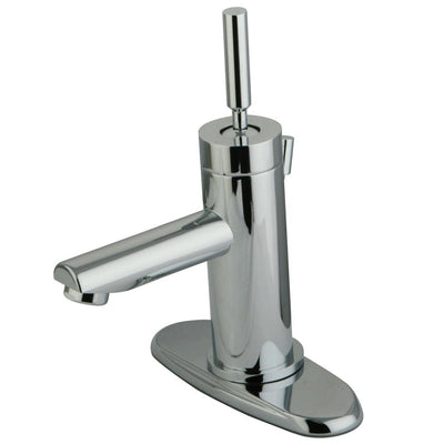 Kingston Brass Concord Chrome 1 Handle Bathroom Faucet w/ Cover Plate KS8201DL