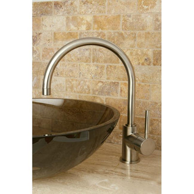 Kingston Brass Concord Satin Nickel Single Handle Vessel Sink Faucet KS8238DL