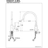 Kingston Brass Concord Satin Nickel Single Handle Vessel Sink Faucet KS8238DL