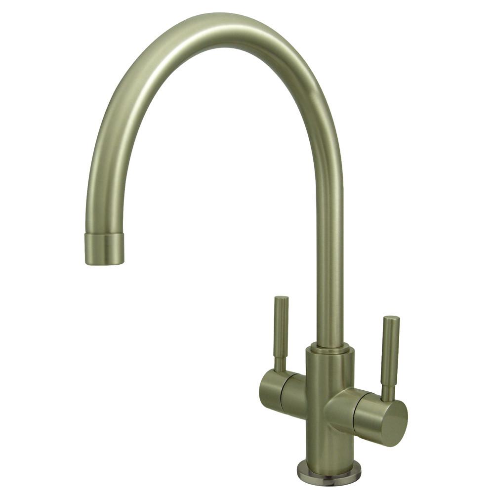 Kingston Brass Concord Satin Nickel Two Handle Vessel Sink Faucet KS8298DL