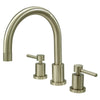 Kingston Brass Concord Satin Nickel Two Handle Roman tub filler faucet KS8328DL
