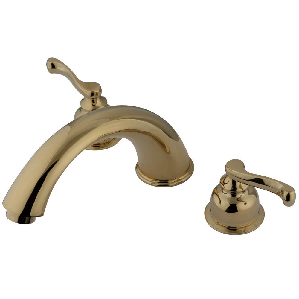 Kingston Brass Polished Brass Royale Two Handle Roman Tub Filler Faucet KS8362FL