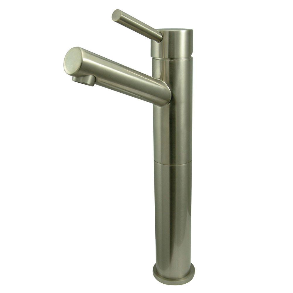 Kingston Brass Concord Satin Nickel Single Handle Vessel Sink Faucet KS8418DL