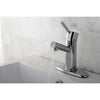 Kingston Concord Chrome Single Handle Bathroom Faucet w/ Cover Plate KS8421DL