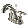 Kingston Brass Chrome Manhattan 4" Bathroom faucet with brass pop-up KS8611CML