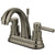 Kingston Satin Nickel 2 Handle 4" Centerset Bathroom Faucet w Pop-up KS8618DL