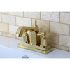 Kingston Brass KS8642ZX 4" Centerset Bathroom Faucet Polished Brass