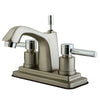 Kingston Brass Satin Nickel/ Chrome Centerset Bathroom Faucet w Pop-up KS8647DL