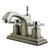 Kingston Brass Satin Nickel/ Chrome Centerset Bathroom Faucet w Pop-up KS8647DX