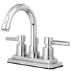 Chrome Two Handle Centerset Bathroom Faucet w/ Brass Pop-Up KS8661DL