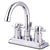 Chrome Two Handle Centerset Bathroom Faucet w/ Brass Pop-Up KS8661DX