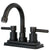 Oil Rubbed Bronze Two Handle Centerset Bathroom Faucet w/ Brass Pop-Up KS8665DL