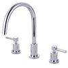 Kingston Brass Concord Chrome Two Handle Widespread Kitchen Faucet KS8721DLLS