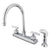 Claremont Chrome Two handle 8" Kitchen Faucet Matching Sprayer KS8791CQL