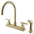 Claremont Polished Brass Two handle 8" Kitchen Faucet Matching Sprayer KS8792CQL