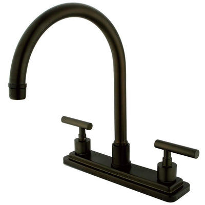 Kingston Oil Rubbed Bronze Manhattan 8" kitchen faucet KS8795CMLLS