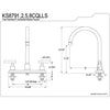 Kingston Brass Claremont Satin Nickel Two handle 8" Kitchen Faucet KS8798CQLLS
