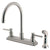Kingston Brass Concord Satin Nickel 2 Handle Kitchen Faucet w/ Sprayer KS8798DL