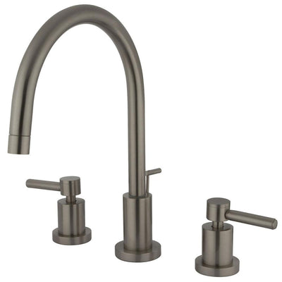 Kingston Brass Concord Satin Nickel 2 Handle Widespread Bathroom Faucet KS8928DL