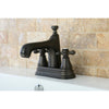 Kingston Oil Rubbed Bronze 2 Handle 4" Centerset Bathroom Faucet KS9615AX