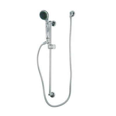 Kingston Chrome 5 Piece Handheld shower head Combo w Slidebar & hose KSK1801W1