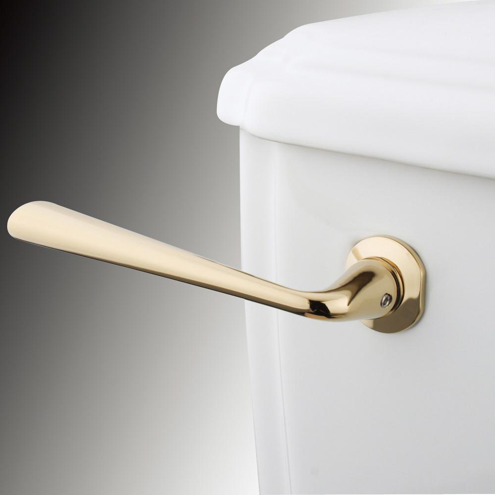 Kingston Silver Sage Polished Brass Decorative Toilet Tank Flush Handle KTZL2