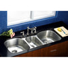 Kingston Brushed Nickel Denver Triple Bowl Undermount Kitchen Sink KU5021969TBN