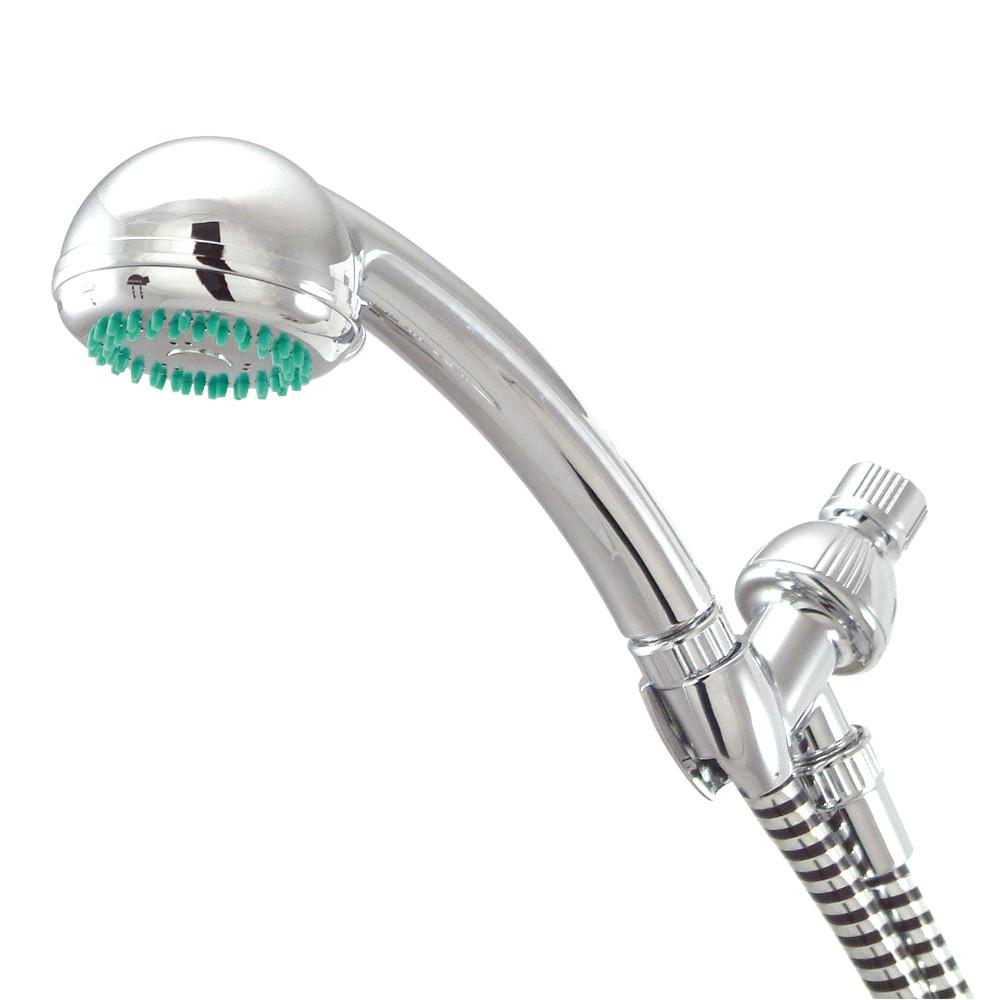 Kingston Brass Chrome 3 Setting Adjustable Hand Shower Head Faucet KX0132