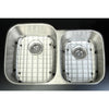 Stainless Steel Undermount Double Bowl Kitchen Sink Combo with Strainer & Grid