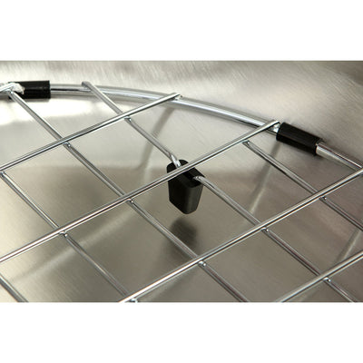 Undermount Stainless Steel Single Bowl Kitchen Sink Combo with Strainer & Grid