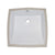 Kingston Cove White China Undermount Bathroom Sink with Overflow Hole LB18187