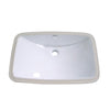 Kingston Forum White China Undermount Bathroom Sink with Overflow Hole LB24157