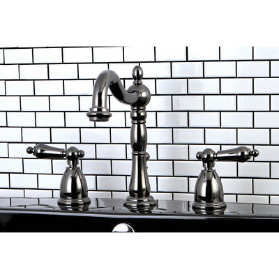Kingston Water Onyx Black Nickel finish Widespread Bathroom Sink Faucet NB1970AL