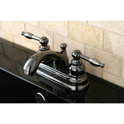 Kingston Water Onyx Black Nickel finish Centerset Bathroom Sink Faucet NB2600KL