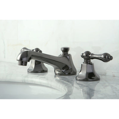 Kingston Water Onyx Black Nickel finish Widespread Bathroom Sink Faucet NS4460AL