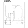 Kingston Brass Water Onyx Black Nickel finish Water Filtration Faucet NS8190DKL