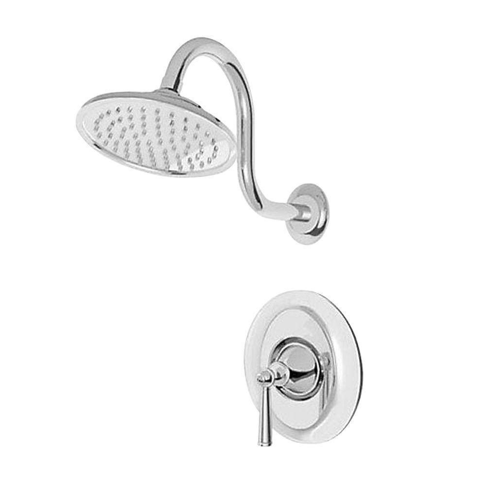 Price Pfister Saxton 1-Handle Shower Faucet Trim Kit in Polished Chrome (Valve Not Included) 460972