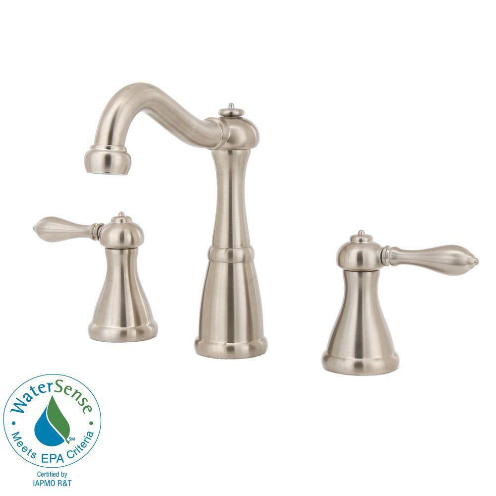 Price Pfister Marielle 8 inch Widespread 2-Handle Bathroom Faucet in Brushed Nickel 475642