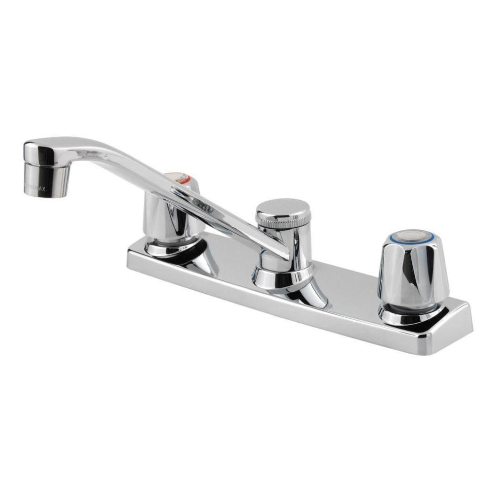 Price Pfister Pfirst Series 2-Handle Kitchen Faucet in Polished Chrome 475719