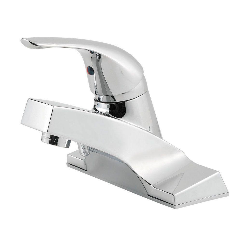 Price Pfister Pfirst Series 4 inch Centerset 1-Handle Bathroom Faucet in Polished Chrome 475723