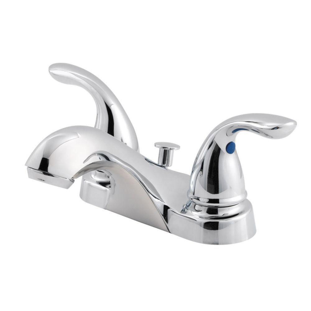 Price Pfister Pfirst Series 4 inch Centerset 2-Handle Bathroom Faucet in Polished Chrome 475727