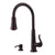 Price Pfister Ashfield Single-Handle Pull-Down Sprayer Kitchen Faucet in Tuscan Bronze 475744