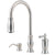 Price Pfister Hanover Single-Handle Pull-Down Sprayer Kitchen Faucet with Soap Dispenser in Stainless Steel 475754