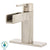Price Pfister Vega 4 inch Centerset 1-Handle Waterfall Bathroom Faucet in Brushed Nickel 475788