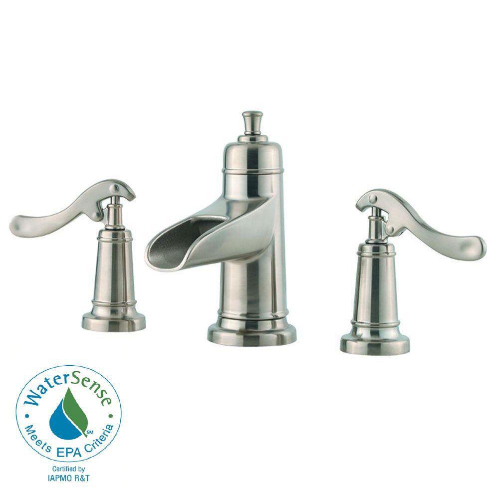 Price Pfister Ashfield 8 inch Widespread 2-Handle Bathroom Faucet in Brushed Nickel 475798